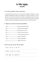 Vista previa - Hojas de trabajo - Le futur proche - activités variées - Portada