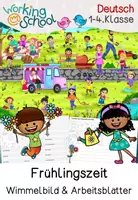 Vorschau - Arbeitsblätter - Frühling Wimmelbild | Deutsch Klasse 1-4 - Deckblatt