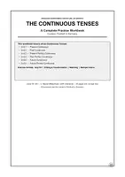 Vorschau - Arbeitsblätter - Play Football with Continuous Tenses - Deckblatt
