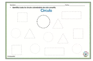 Vista previa - Hojas de trabajo - Cuaderno de Figuras Geometricas (15 Actividades) - página 3