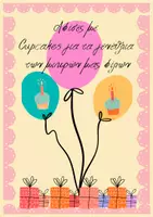 Προεπισκόπηση - Αφίσες - Αφίσες με Cupcakes γενεθλίων - Εξώφυλλο