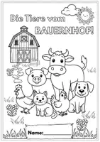 Vorschau - Arbeitsblätter - Arbeitsheft - Tiere auf dem Bauernhof - Körperbau - Seite 1