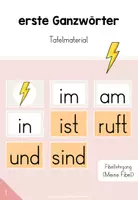 Vorschau - Präsentationen/Tafelbilder - Fibellehrgang: Ganzwörter - Tafelmaterial (Kl. 1) - Deckblatt