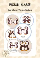 Vorschau - Bildkarten - Pinguinklasse - Begrüßung/ Verabschiedung - Deckblatt