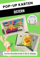 Vorschau - Arbeitsblätter - Grußkarte für Ostern - Pop-Up-Karte - Seite 1
