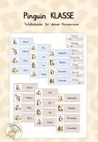 Vorschau - Bildkarten - Pinguinklasse - Kalender für die Tafel - Deckblatt