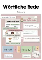 Vorschau - Präsentationen/Tafelbilder - Einführung Wörtliche Rede - Tafelmaterial - Deckblatt