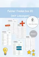 Vorschau - Arbeitsblätter - Fehler finden ZR bis 20 - Deckblatt