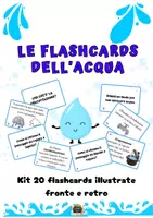 anteprima - Flashcard - 💧 MEGA PACK ACQUA: Lapbook Interattivo + 20 Flashcards illustrate - Pagina 3