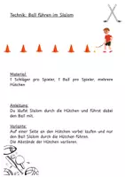 Vorschau - Stationenlernen - Hockey- Technikstationen und Spielformen - Seite 1