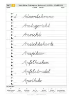 Vorschau - Arbeitsblätter - Schreibschrifttraining in Schulausgangsschrift - schwierige Wörter - Seite 3