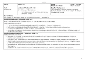 Vorschau - Stundenentwürfe - Zahlenketten – Unterrichtsbesuch Mathematik (vollständig ausgearbeitete Stunde) - Seite 2