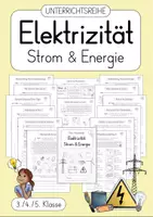 Vorschau - Unterrichtsreihen - Elektrizität - Strom & Energie: Arbeitsheft / Unterrichtsreihe - Deckblatt