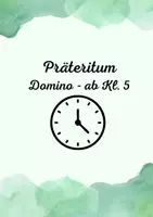 Vorschau - Spiele - Präteritum üben: Dominospiel ab Klasse 5 - Deckblatt