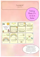 Vorschau - Spiele - Lesespiel zu Frühlingsgedichten Klasse 3/4 - Deckblatt