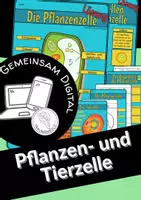 Vorschau - Arbeitsblätter - Zelle - DIGITALES Arbeitsblatt - homeschool elearning - Deckblatt