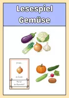 Vorschau - Spiele - Lesespiel Gemüse - Deckblatt