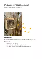 Vorschau - Stundenentwürfe - Lesetext Wildbienen , Wildbienenhotel bauen Sachunterricht Deutsch Kl.3- Kl.5 - Seite 1