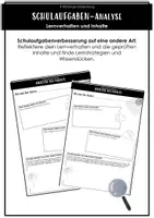 Vorschau - Arbeitsblätter - Schulaufgabenverbesserung mal anders! - Deckblatt