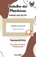 Vorschau - Stundenentwürfe - PPT & Stundenentwurf Arbeiten nach der Uhr inkl Lösungen Teil 4 - Zeitalter der Maschinen - Geschichte - Deckblatt