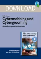 Vorschau - Arbeitsblätter - Digitale Bildung: Cybermobbing und Cybergrooming - Deckblatt