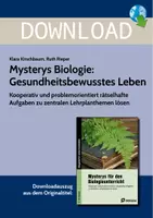 Vorschau - Arbeitsblätter - Mysterys Biologie: Gesundheitsbewusstes Leben - Deckblatt