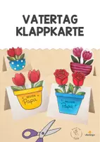 Vorschau - Mal- und Bastelvorlagen - Vatertag: Klappkarte als kleines Geschenk (Bastelanleitung) - Deckblatt