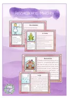 Vorschau - Stationenlernen - Abschreibkartei Märchen (Satzzeichen setzen - 2fach differenziert) - Deckblatt