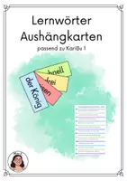 Vorschau - Arbeitsblätter - Lernwörter-Karten KariBu 1, farbcodiert - Deckblatt