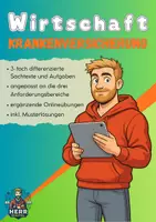 Vorschau - Arbeitsblätter - Krankenversicherung – Arbeitsblatt WiPo & Dashboard Klasse 9-10 - Deckblatt