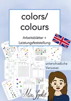 Vorschau - Arbeitsblätter - colours_colors_Arbeitsblätter und Leistungsfeststellung - Deckblatt
