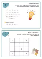 Vorschau - Arbeitsblätter - Mathe: Knobelaufgaben (optimal für Vertretungsstunden) - Seite 1