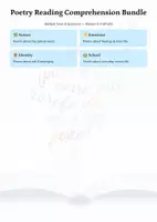 Vorschau - Unterrichtsreihen - Poetry Reading Comprehension Bundle | 6 Poems + AFB Tasks + Creative Writing (Grades 6–9) - Deckblatt