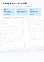 Vorschau - Unterrichtsreihen - Poetry Annotation Guide: Step-by-Step Analysis Framework | Grades 7–11 (B2–C1) - Deckblatt