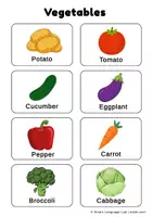 Προεπισκόπηση - Flashcards - Vegetables Flashcards! - Σελίδα 1