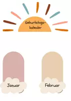 Vorschau - Anderer Materialtyp - Geburtstagskalender für dein Klassenzimmer - Seite 1