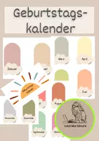 Vorschau - Anderer Materialtyp - Geburtstagskalender für dein Klassenzimmer - Deckblatt