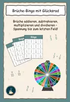 Vorschau - Unterrichtsreihen - Materialpaket: Arbeitsheft Brüche & 3 Bingo - Spiele - Seite 1