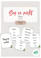 Vorschau - Spiele - Sag es nicht (Winterwörter) - Spiel - Deckblatt
