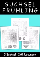 Vorschau - Arbeitsblätter - Suchsel Frühling – 5 Wortsuchrätsel mit Lösungen | Natur, Wetter, Tiere, Pflanzen, Aktivitäten - Deckblatt
