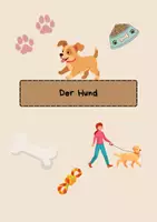 Vorschau - Arbeitsblätter - Haustier - Hund - Deckblatt