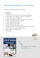 Vorschau - Stundenentwürfe - Licht & Schatten - Klasse 1/2/3 - GESAMTPAKET (inkl. Stundenentwürfe) - Seite 1