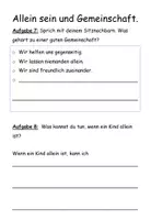 Vorschau - Stundenentwürfe - Klasse 1/ 2: Allein sein und Gemeinschaft - Seite 3