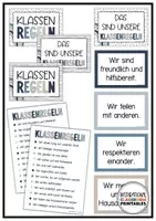 Vorschau - Mal- und Bastelvorlagen - Klassenzimmer Deko Boho Blau | Materialpaket | Start ins neue Schuljahr - Seite 2