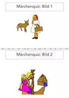Vorschau - Arbeitsblätter - Märchen verstehen: Ein Cartoon-Quiz - Seite 1