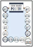 Vorschau - Mal- und Bastelvorlagen - Spiegel Affirmationen Boho Blau | Klassenzimmer Deko | Affirmationskarten - Seite 2