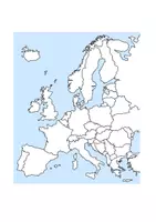 Vorschau - Bildkarten - Europakarte Umriss - Deckblatt