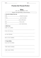 Vorschau - Arbeitsblätter - Practice the Present Perfect - Deckblatt