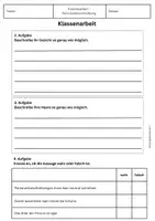 Vorschau - Klassenarbeiten - Klassenarbeit - Personenbeschreibung Klasse 3-4 differenziert - Seite 2