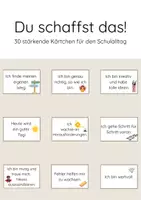 Vorschau - Poster - Du schaffst das! 30 stärkende Kärtchen für den Schulalltag - Deckblatt